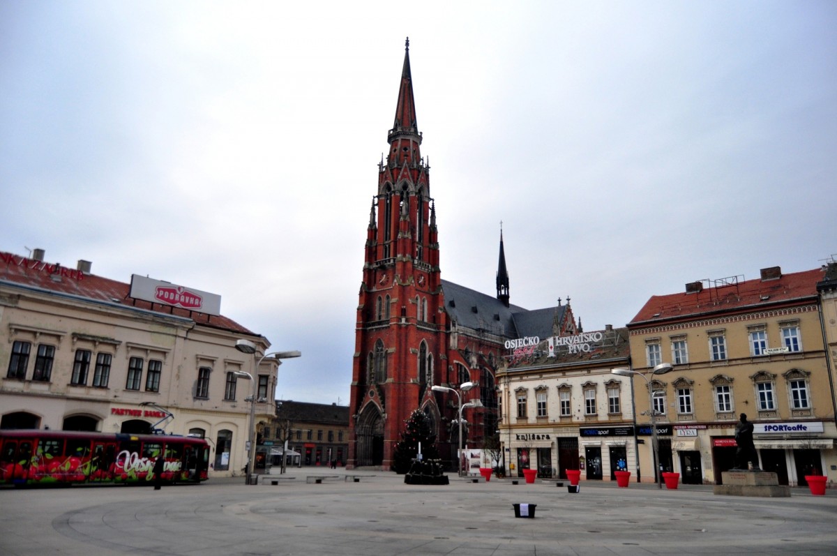 Kathedraal in Osijek, Kroatie