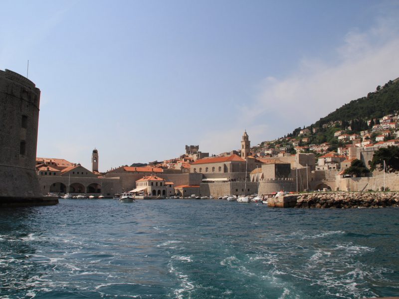 Departure from the old harbour in Dubrovnik, Croatia