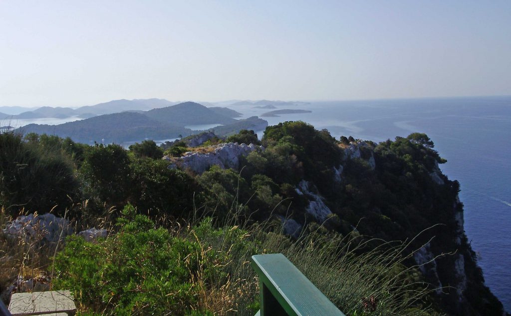 Panorama from island in Nature Park Telašćica in Croatia