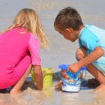 Kinderen strandvakantie familie Kroatie