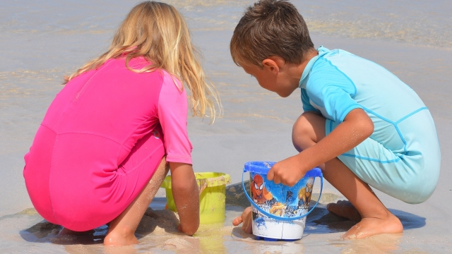 Kinderen strandvakantie familie Kroatie