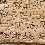 Glagolitic script on island Krk, Croatia