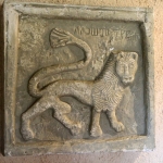 Ancient tablet with lion on island Krk, Croatia