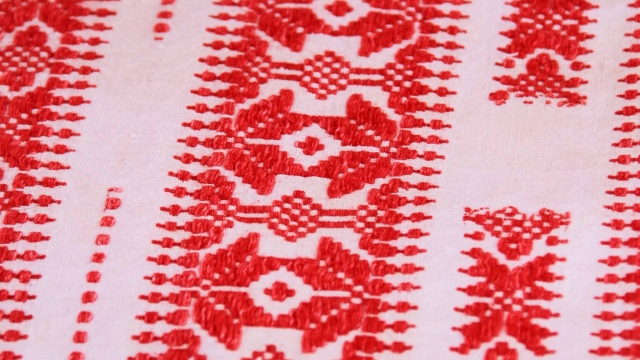 Traditional woven cloth from Medjimurje, Croatia