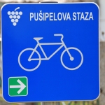 Wine wine cycling route in Croatia