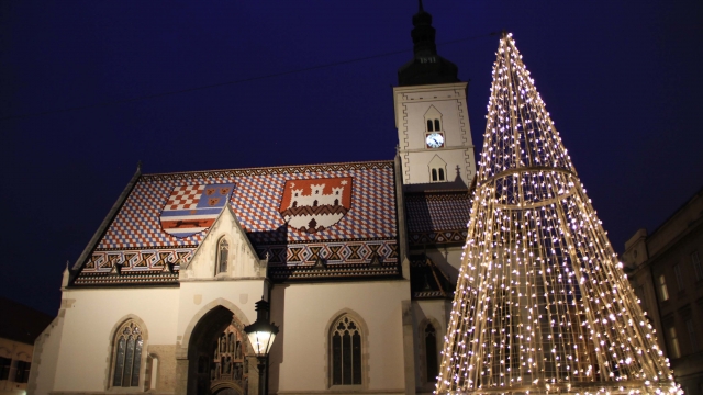 Advent in Zagreb - st. Mark square