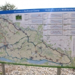 Map with bike cycling routes in Medjimurje, Croatia