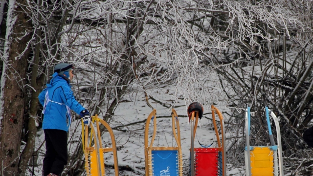 sleigh contest in Lokve, Croatia