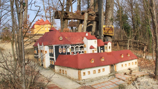 Miniatuur Kasteel Veliki Tabor en omgeving