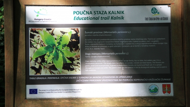 Educational trail Kalnik, Croatia